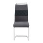 Voir la diapositive 4 : IDIMEX Lot de 4 chaises ERZA, en tissu
