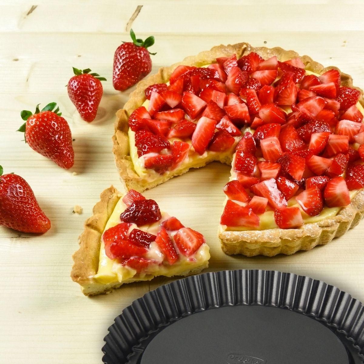 DR.OETKER Set de 2 moules à tarte renversée 22 cm et 28 cm Dr Oetker tradition