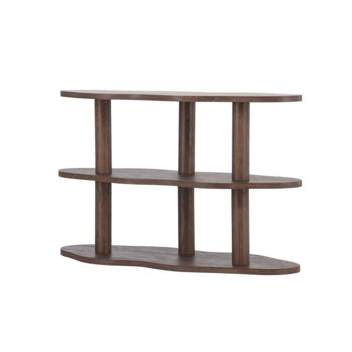 Paris Prix Étagère Ondulée 3 Niveaux  Moln  120cm Marron