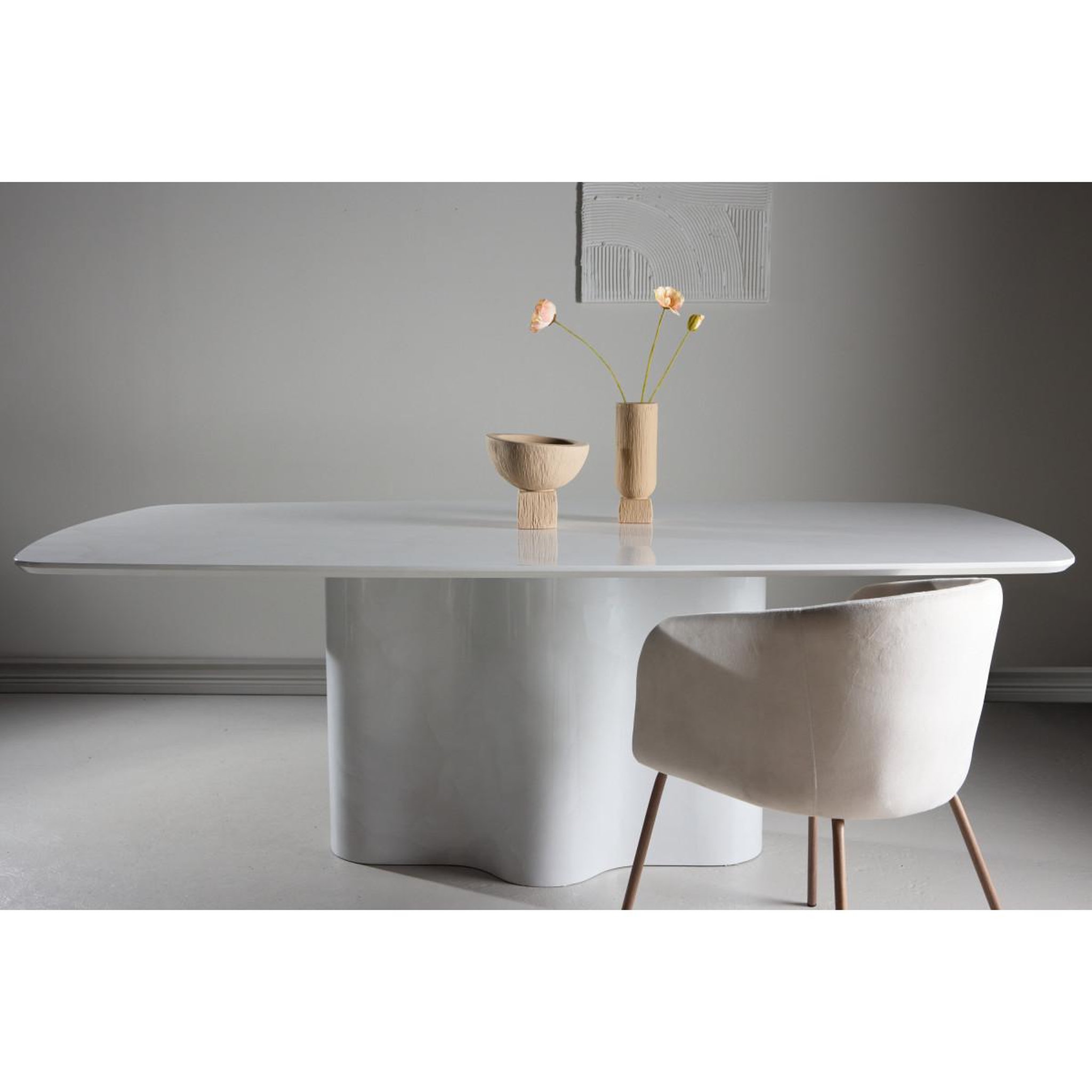 Voir la diapositive 6 : Paris Prix Table à manger design  väddö  220cm blanc