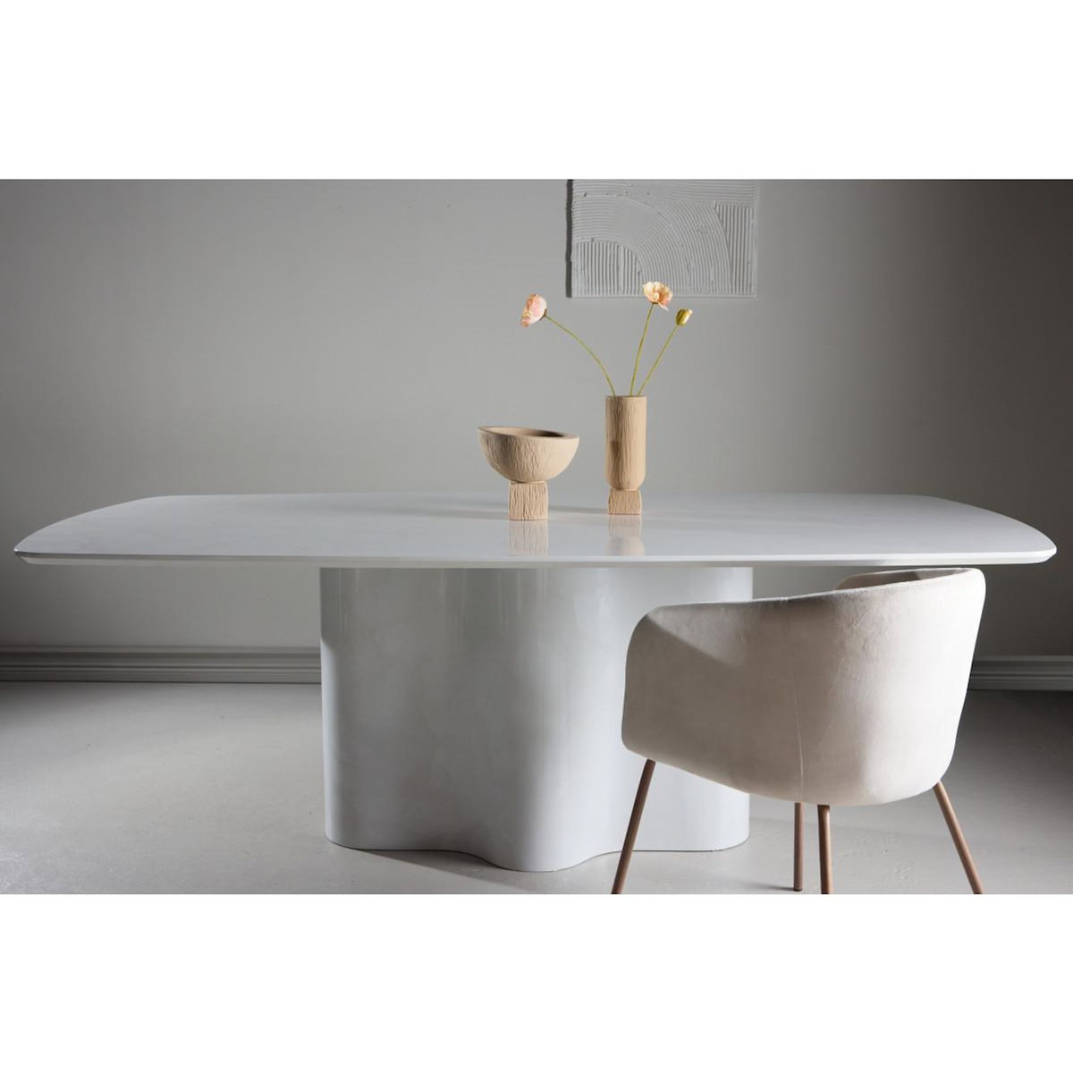 Paris Prix Table à Manger Design  Väddö  220cm Blanc
