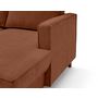 Voir la diapositive 5 : LISA DESIGN Jake - canapé panoramique d'angle gauche 7 places convertible avec coffre en tissu velours relief
