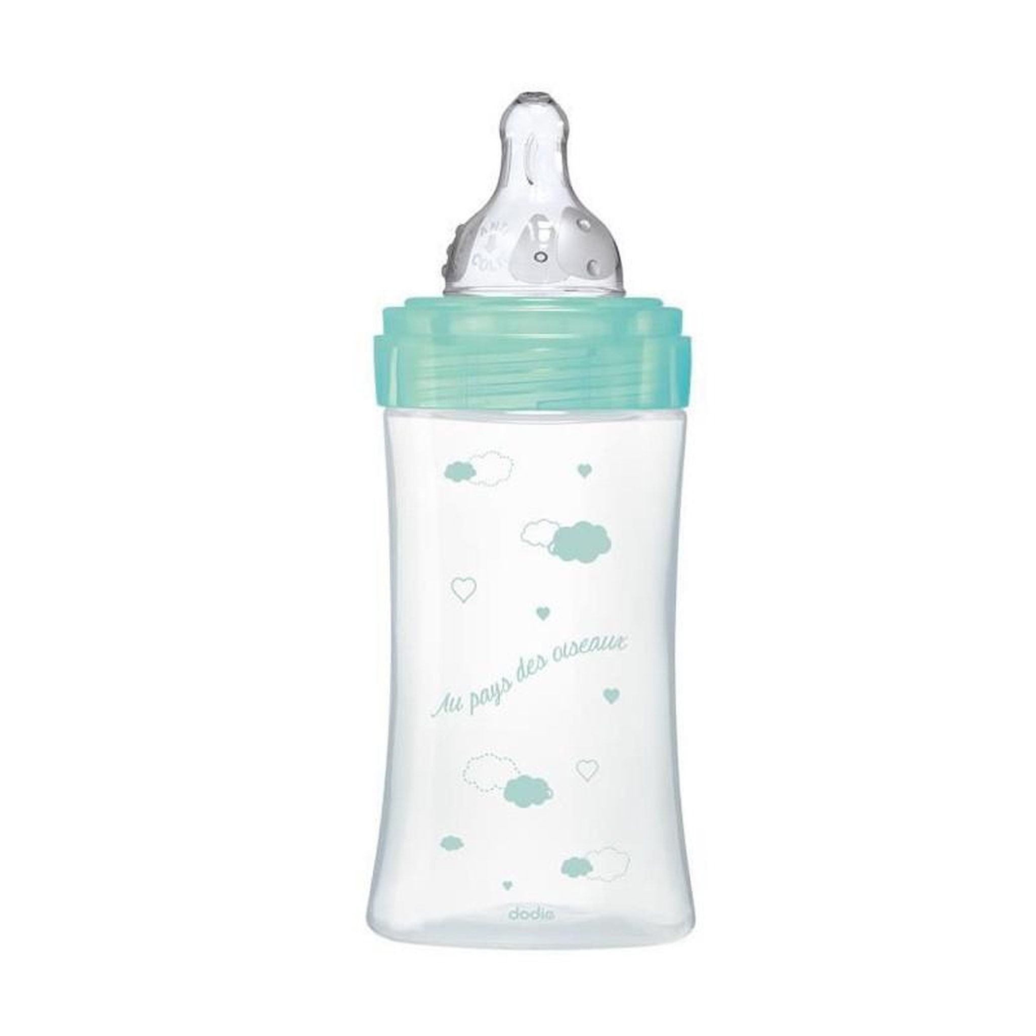 Voir la diapositive 3 : DODIE Dodie - Biberon Initiation+ Verre 270ml Vert Oiseaux