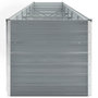 Voir la diapositive 4 : VIDAXL Lit sureleve de jardin Acier galvanise 480x80x77 cm Gris