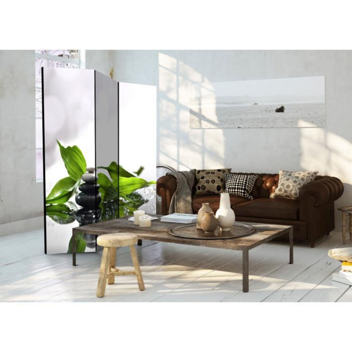 Paris Prix Paravent 3 Volets  Zen  135x172cm