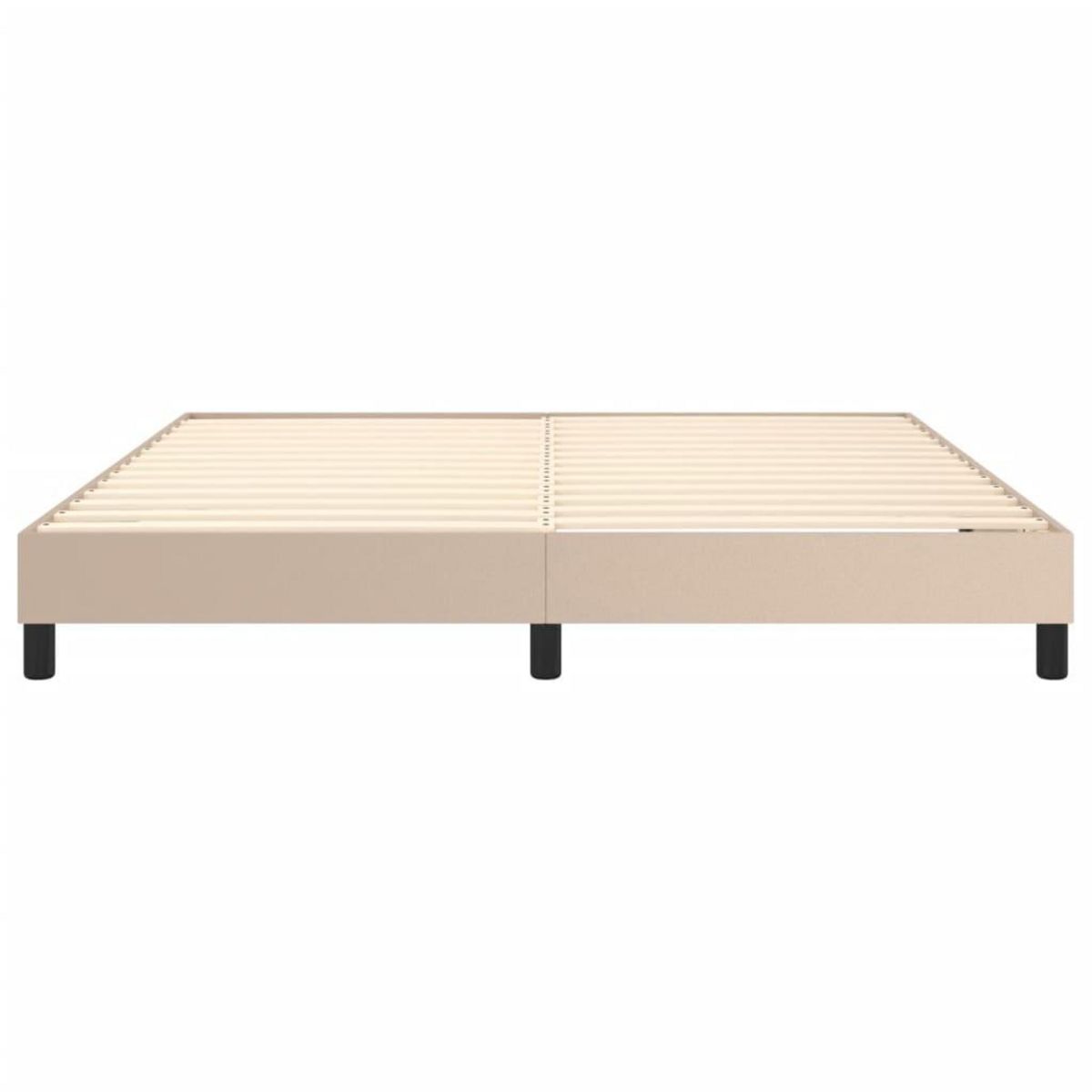 VIDAXL Cadre de lit sans matelas cappuccino 160x200 cm similicuir