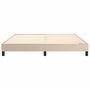 Voir la diapositive 5 : VIDAXL Cadre de lit sans matelas cappuccino 160x200 cm similicuir