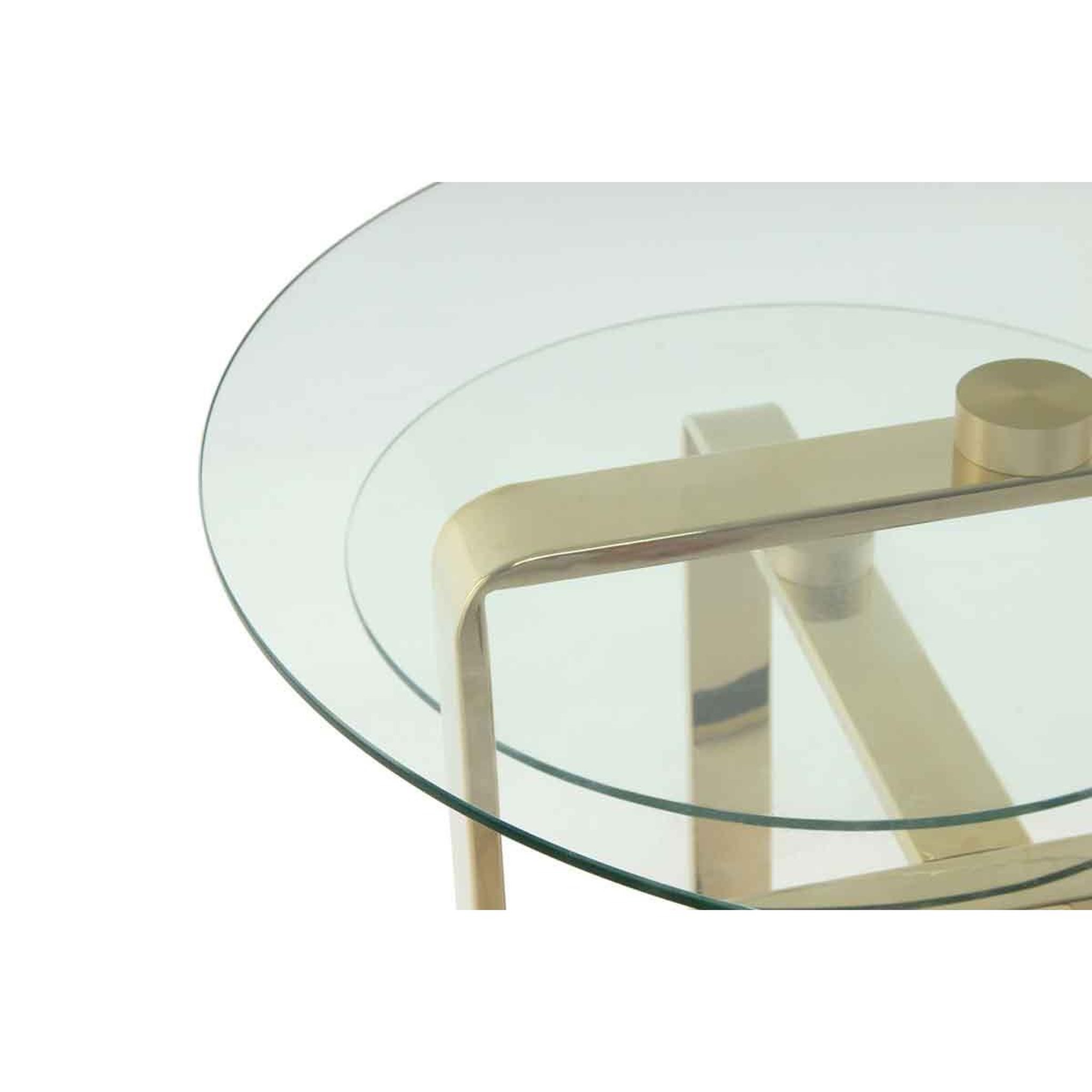 Voir la diapositive 4 : Paris Prix Table d'Appoint 2 Plateaux Design  Katris  60cm Or
