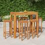 Voir la diapositive 1 : VIDAXL Ensemble de bar de jardin 7 pcs bois d'acacia solide
