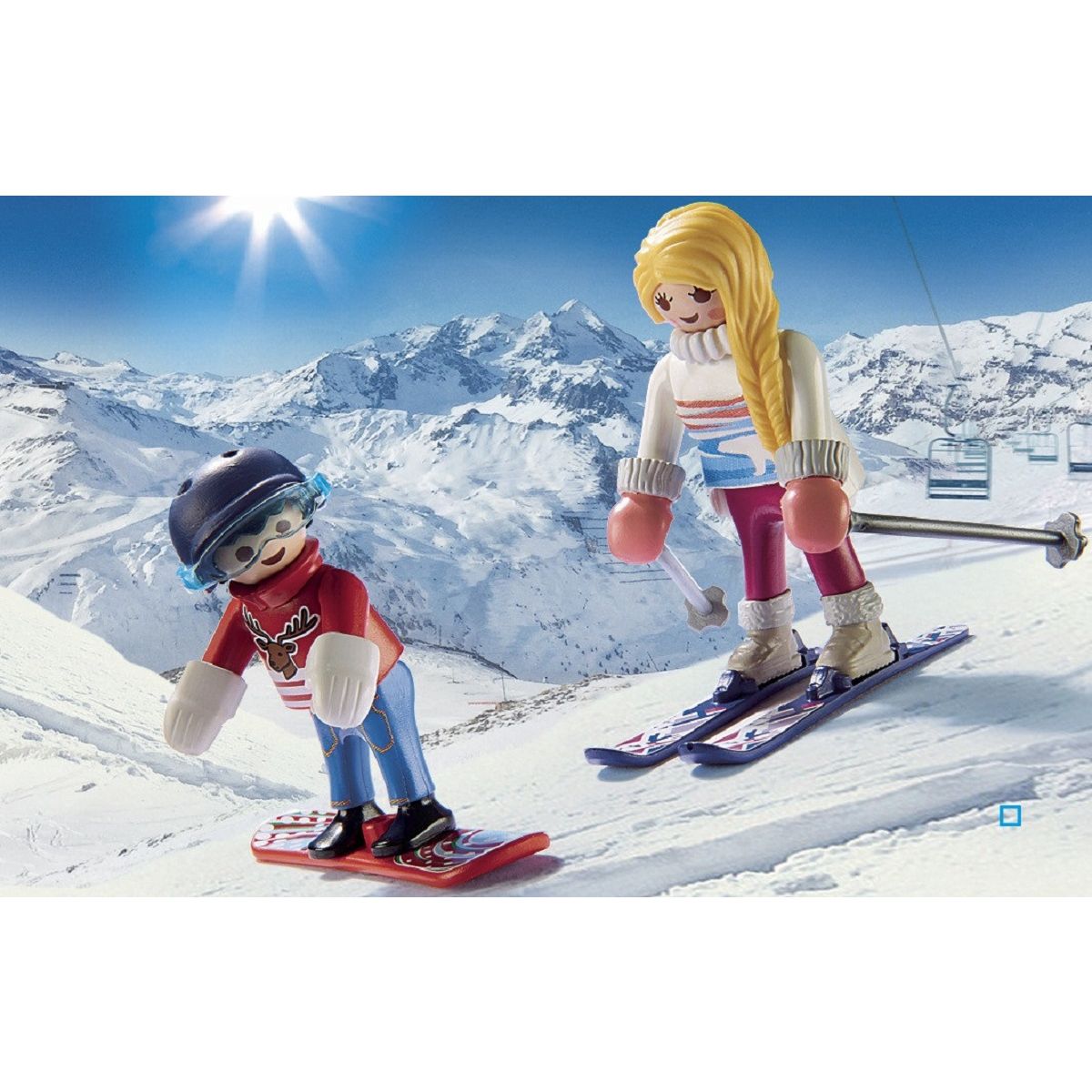 PLAYMOBIL 9281 - Family Fun - Voiture de montagne coffre 