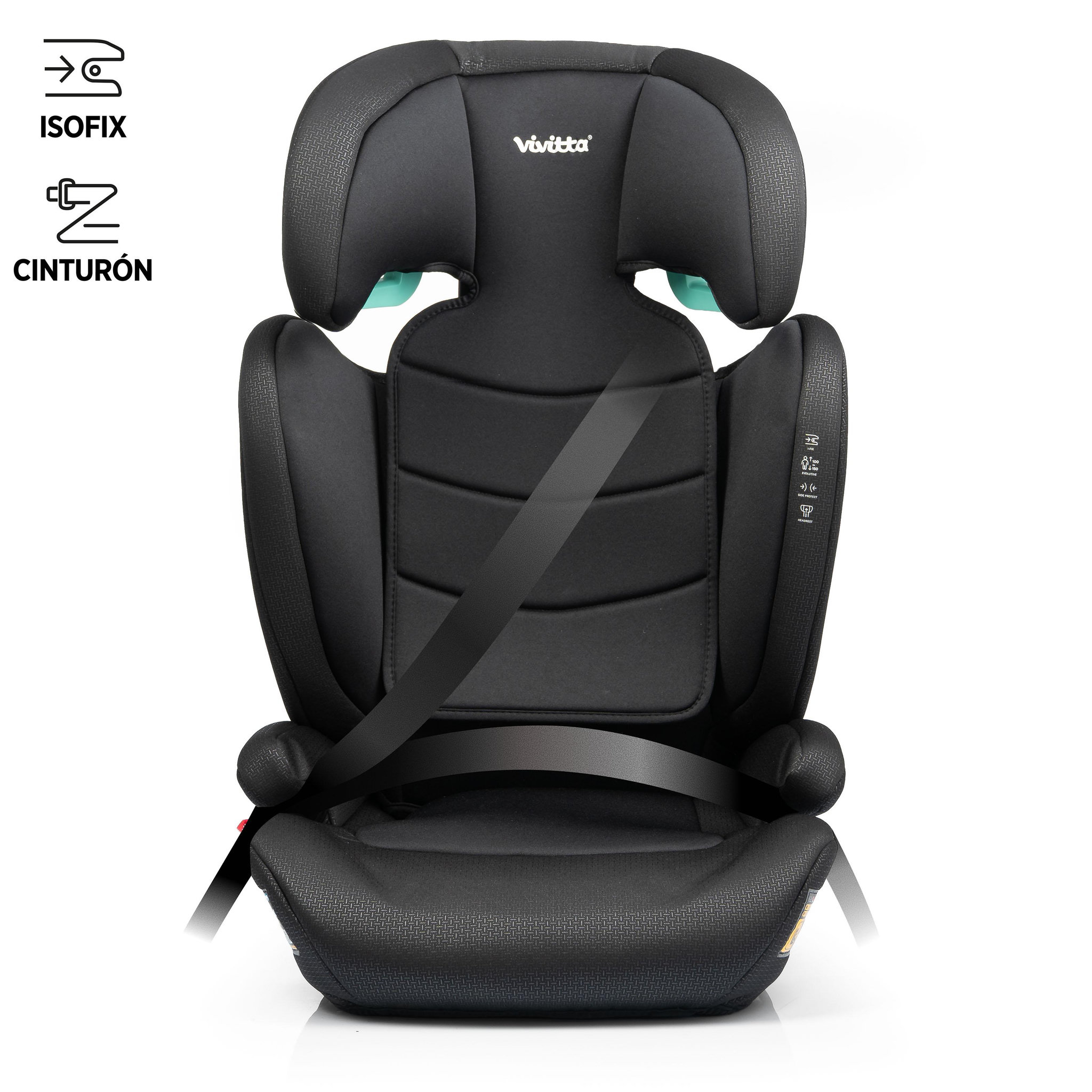 Voir la diapositive 3 : VIVITTA Siège auto bakan ifix 100-150 cm
