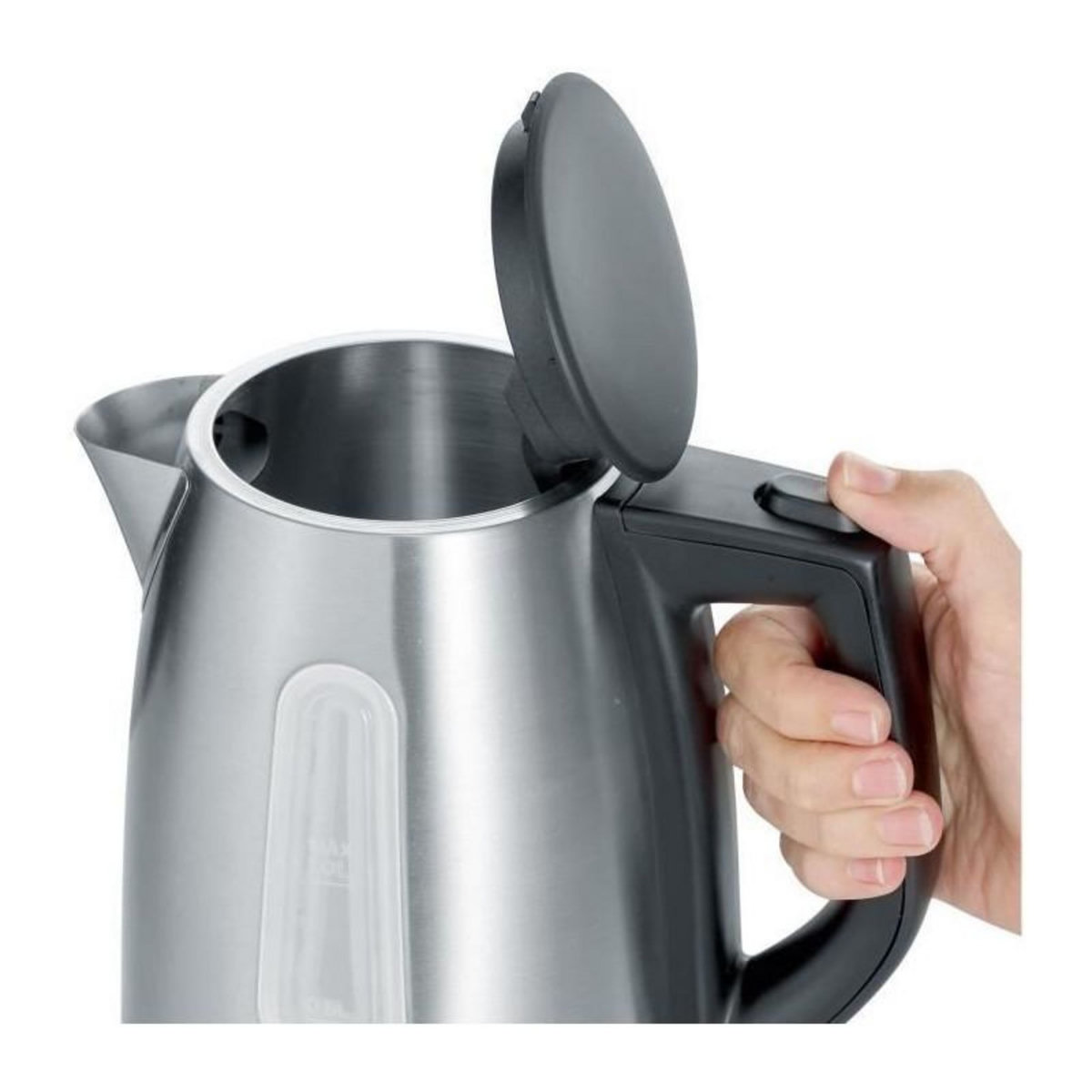 SEVERIN SEVERIN WK3469 Bouilloire compacte 1 L, ebullition rapide, Sans Bisphenol A, Arret auto, Range cable, Socle 360?, Inox