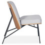 Voir la diapositive 4 : Paris Prix Fauteuil Design  Vincente  80cm Gris Clair