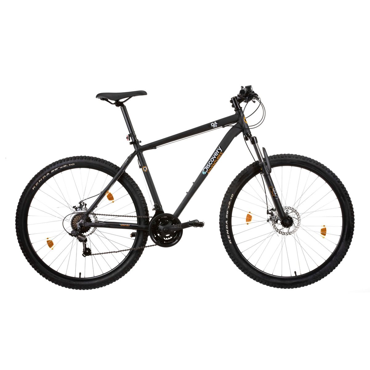 DISCOVERY ADVENTURES Vélo VTT 29'' Rigide Homme  Discovery Adventures  - Cadre Alu -  Double Freins à Disque - Dérailleur Shimano - Sélecteurs à gâchettes -  Fourche télescopique - Potence headset