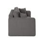 Voir la diapositive 4 : BEST MOBILIER Topaze - canapé droit 2 places - en velours côtelé