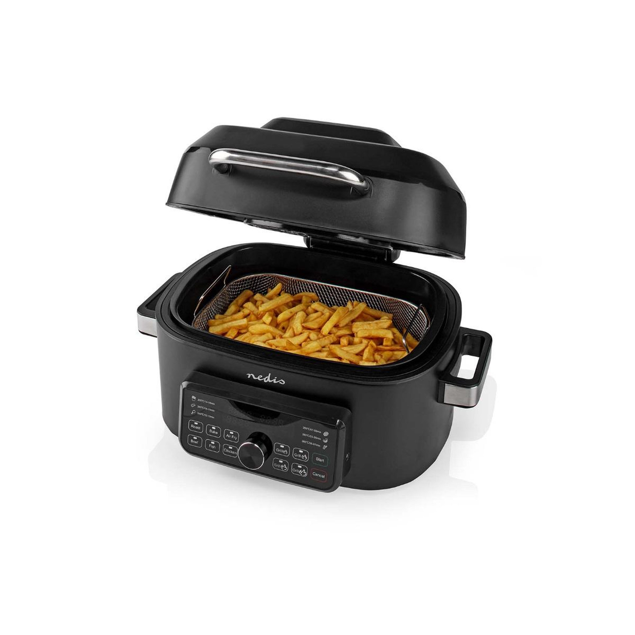 Voir la diapositive 5 : NEDIS Friteuse 6l 1600w noir - kaafg600bk