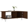 Voir la diapositive 4 : VIDAXL Table basse chene marron 90x50x40 cm bois d'ingenierie