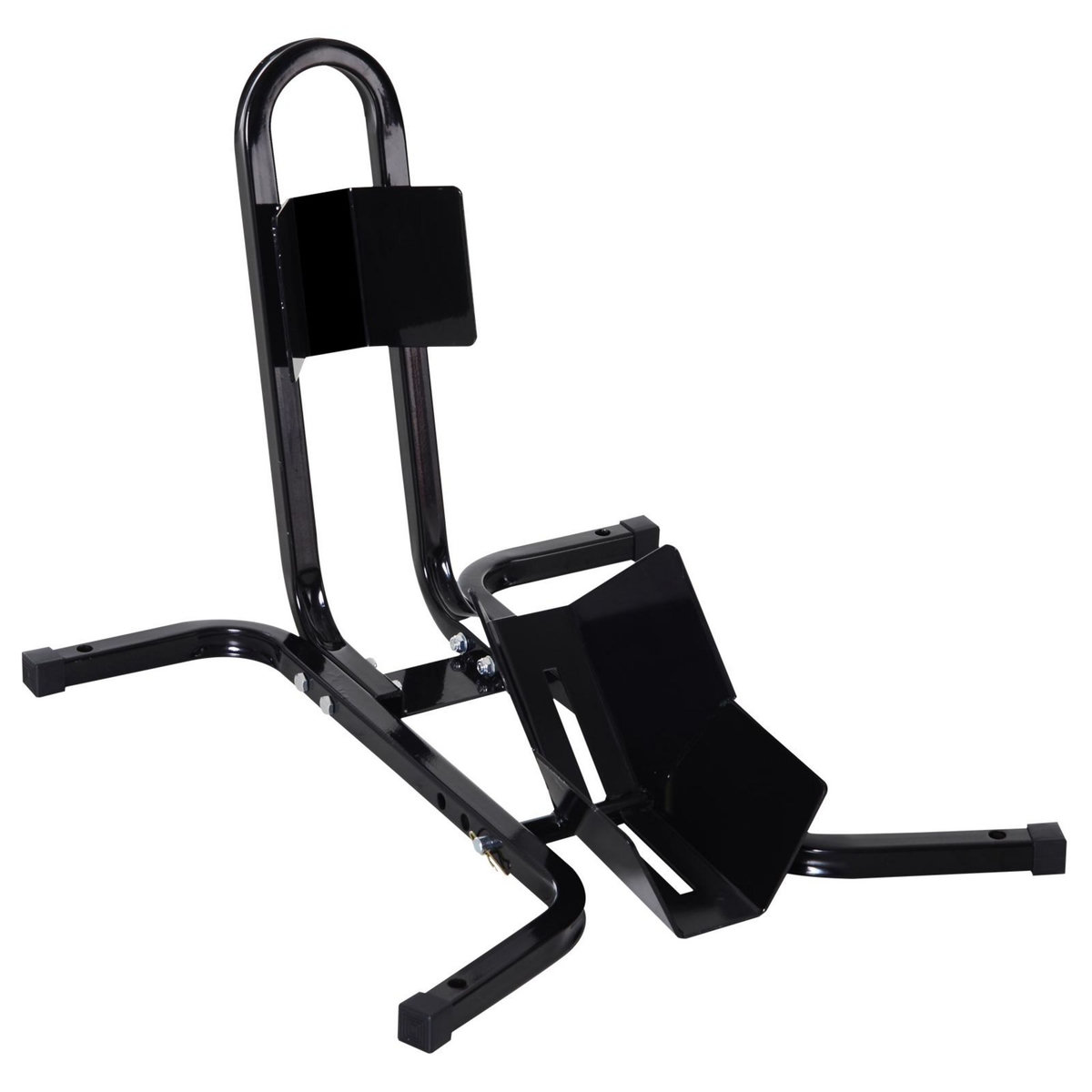 HOMCOM Rail de support universel pour moto - support béquille moto - bloque roue 17 à 21 pouces métal époxy