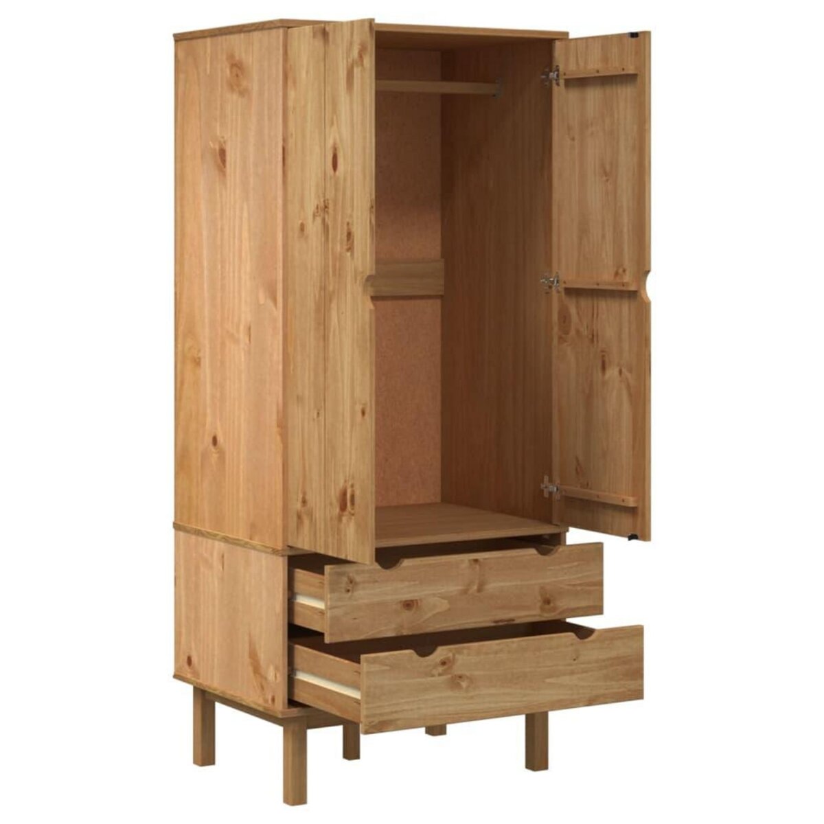 VIDAXL Garde-robe OTTA 76,5x53x172 cm Bois massif de pin