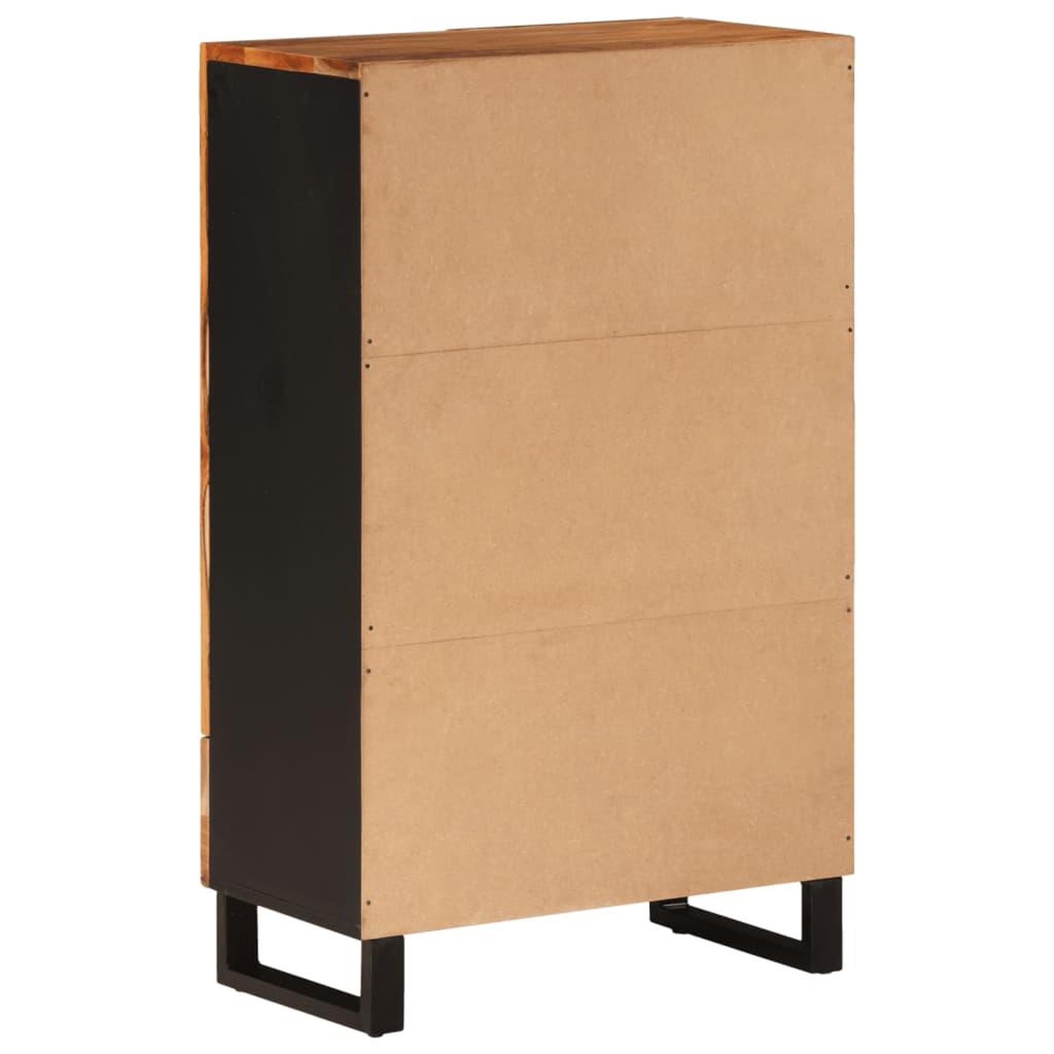 Voir la diapositive 5 : VIDAXL Buffet haut avec tiroir 60x33x100cm bois massif d'acacia et fer
