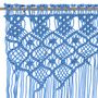 Voir la diapositive 3 : VIDAXL Rideau en macrame Bleu 140x240 cm Coton