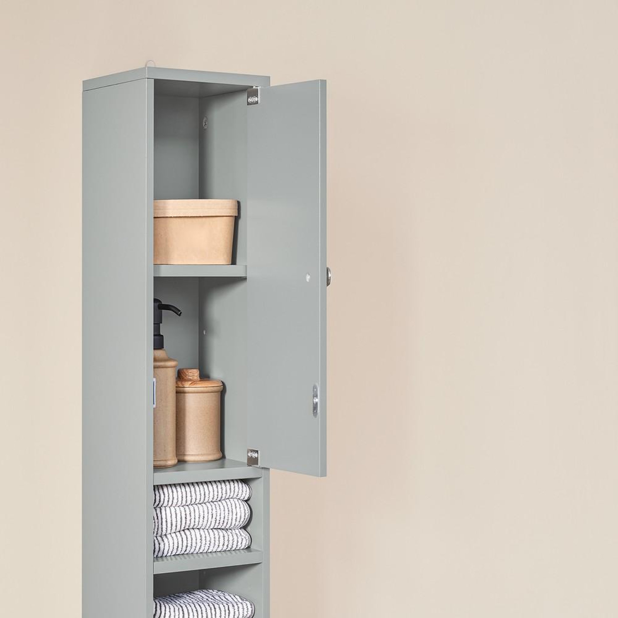 Voir la diapositive 4 : SOBUY SoBuy - Colonne De Salle De Bain à un tiroir - Moderne - BZR34