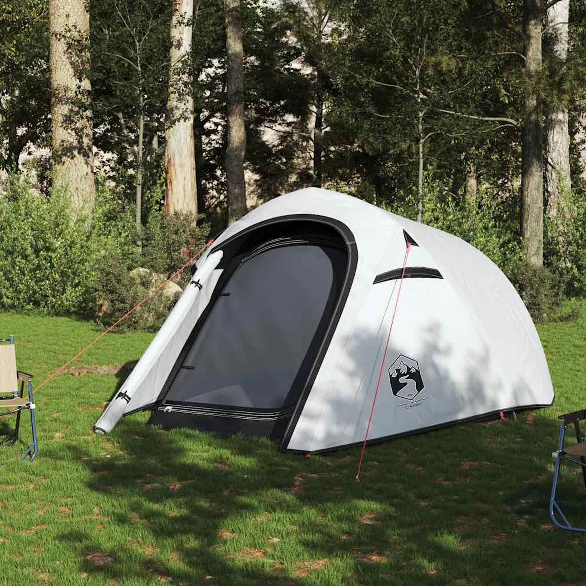 Voir la diapositive 3 : VIDAXL Tente de camping tunnel 3 personnes tissu occultant impermeable
