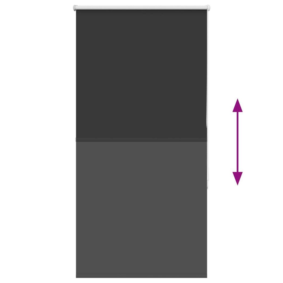 VIDAXL Store enrouleur occultant largeur du tissu 80,7 cm polyester