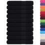 Voir la diapositive 2 : VIDAXL Serviettes de sauna 10 pcs noir 80x200 cm 360 g m² 100% coton