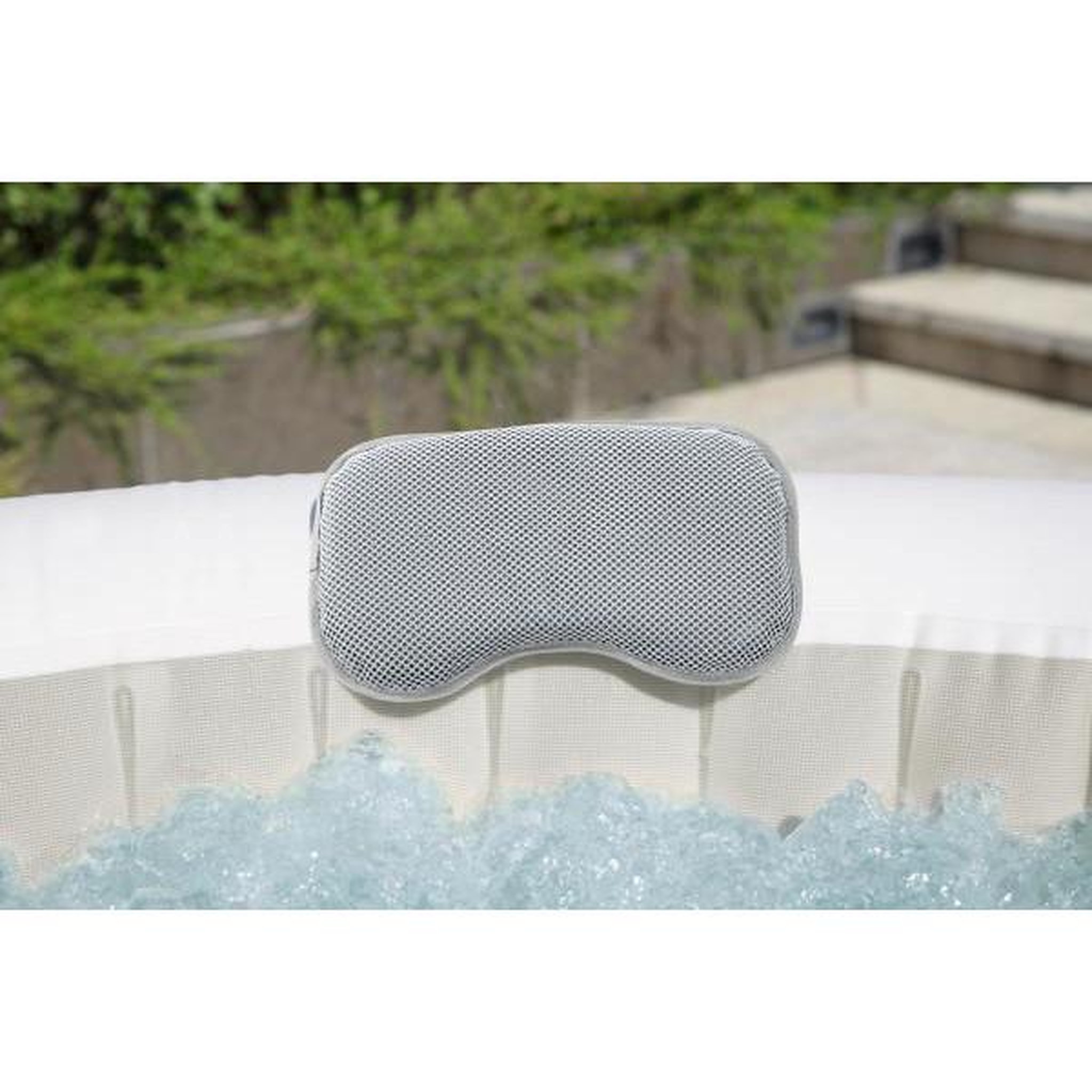 Voir la diapositive 2 : BESTWAY Coussins rembourrés pour Lay-Z-Spa - BESTWAY - 23 x 13 x 5 cm - Soutien optimal de la tete et de la nuque