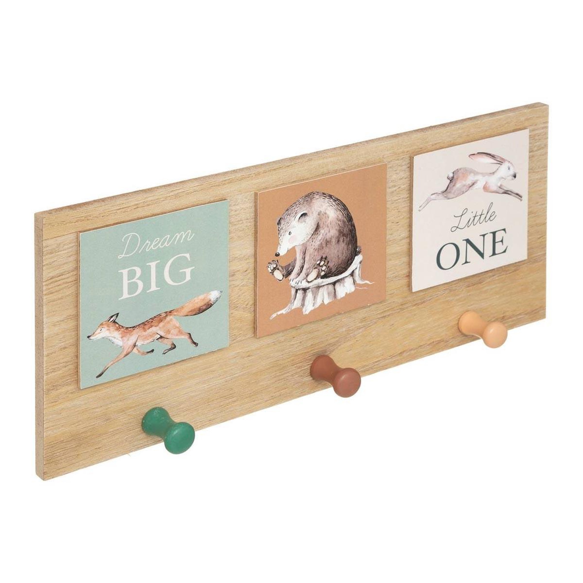 Atmosphera Kids Patère murale enfant  forêt  34cm multicolore