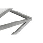 Voir la diapositive 4 : Paris Prix Table Basse Design  Palamo  86cm Argent & Blanc