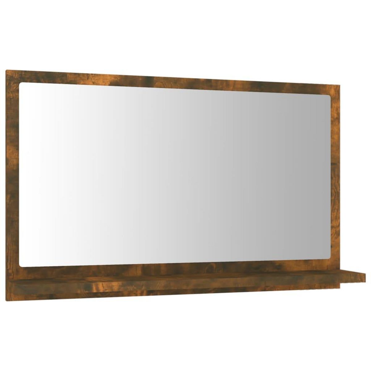 VIDAXL Miroir de bain Chene fume 60x10,5x37 cm Bois d'ingenierie