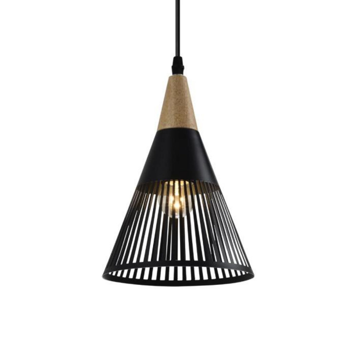 Paris Prix Lampe Suspension Déco  Gruid  25cm Noir