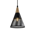 Paris Prix Lampe Suspension Déco  Gruid  25cm Noir