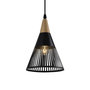 Voir la diapositive 1 : Paris Prix Lampe Suspension Déco  Gruid  25cm Noir