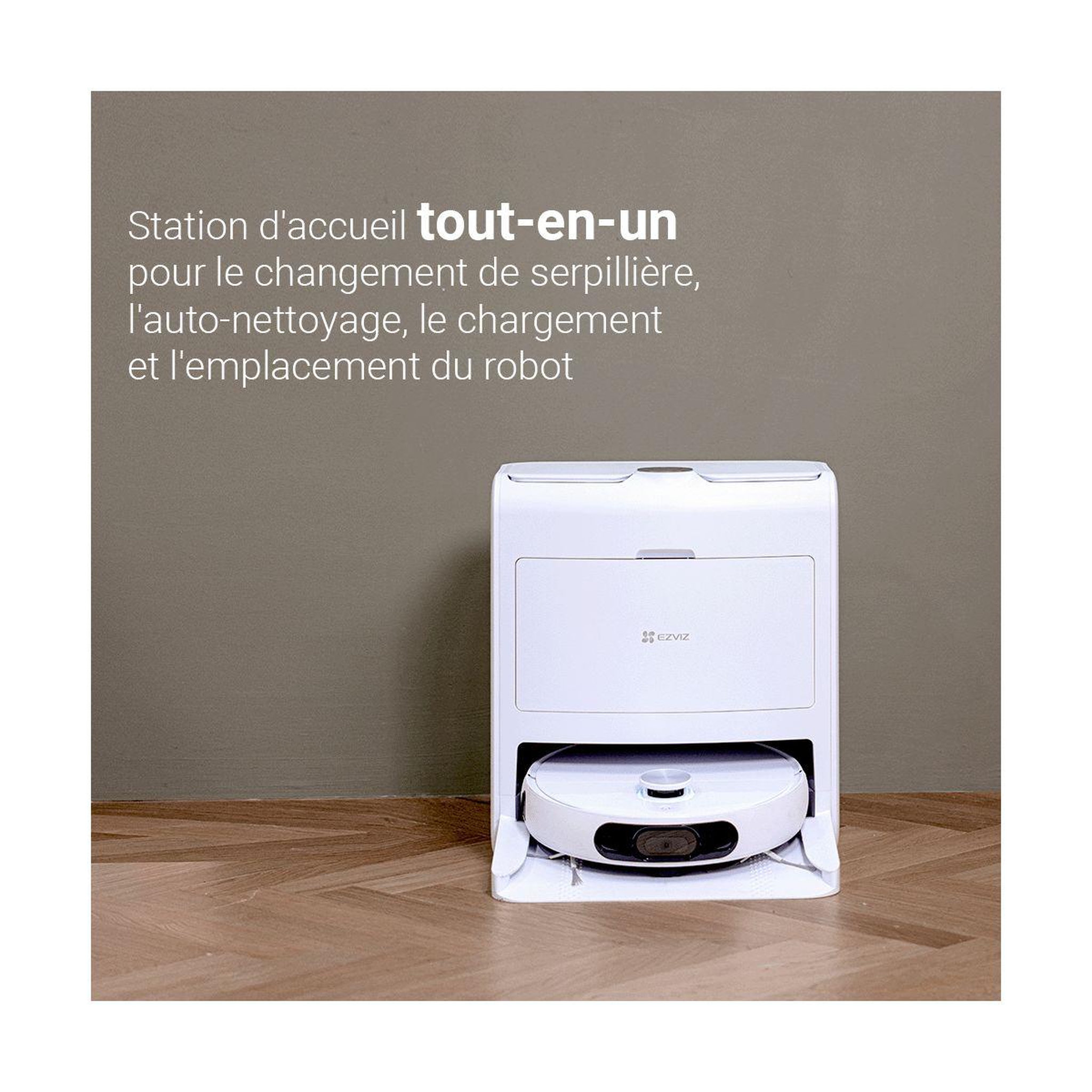 Voir la diapositive 3 : EZVIZ Robot Aspirateur Laveur RS2