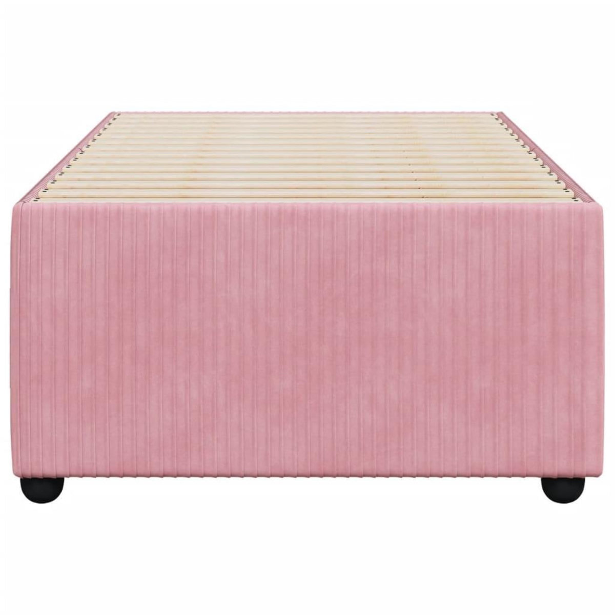 VIDAXL Cadre de lit sans matelas rose 100x200 cm velours