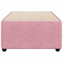 Voir la diapositive 4 : VIDAXL Cadre de lit sans matelas rose 100x200 cm velours