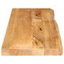 Voir la diapositive 4 : VIDAXL Dessus de table a bord vivant 120x30x2,5cm bois massif manguier