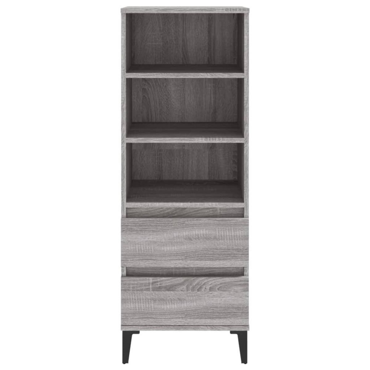 VIDAXL Buffet haut Sonoma gris 40x36x110 cm Bois d'ingenierie