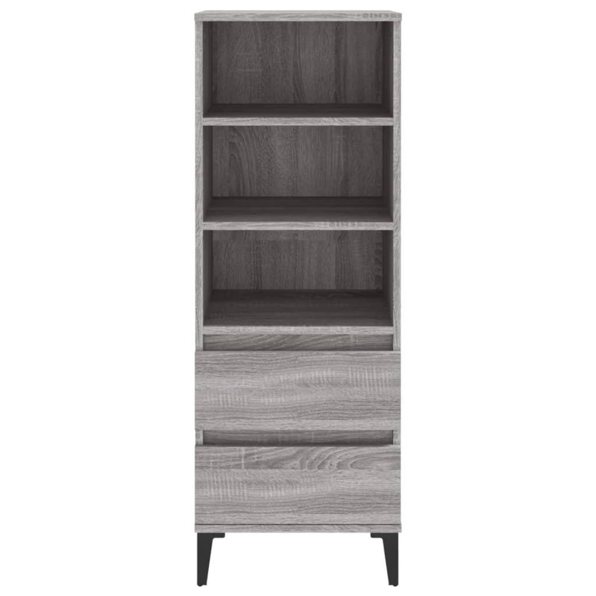 VIDAXL Buffet haut Sonoma gris 40x36x110 cm Bois d'ingenierie