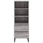 Voir la diapositive 3 : VIDAXL Buffet haut Sonoma gris 40x36x110 cm Bois d'ingenierie