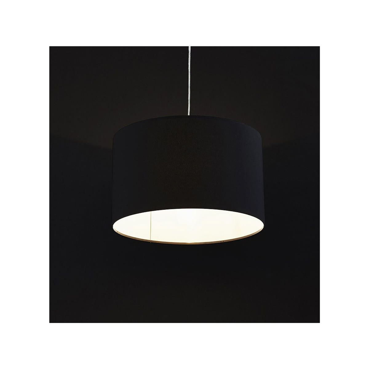 Paris Prix Lampe Suspension avec Abat-Jour  Fidelio  50cm Noir