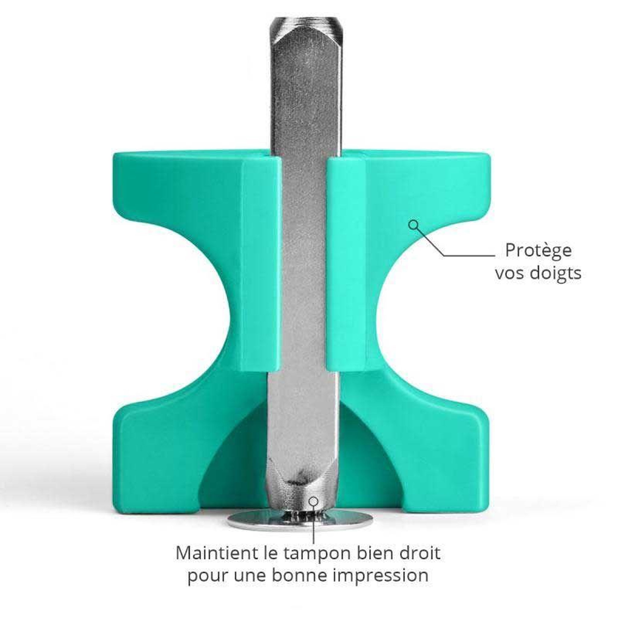 Voir la diapositive 3 : CREATIV COMPANY Tampon coeur pour gravure métal avec support - 3 mm