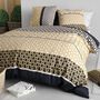 Voir la diapositive 3 : ATELIER DU COTON Housse de couette 240x220 LUXORE + 2 taies coton 57 fils