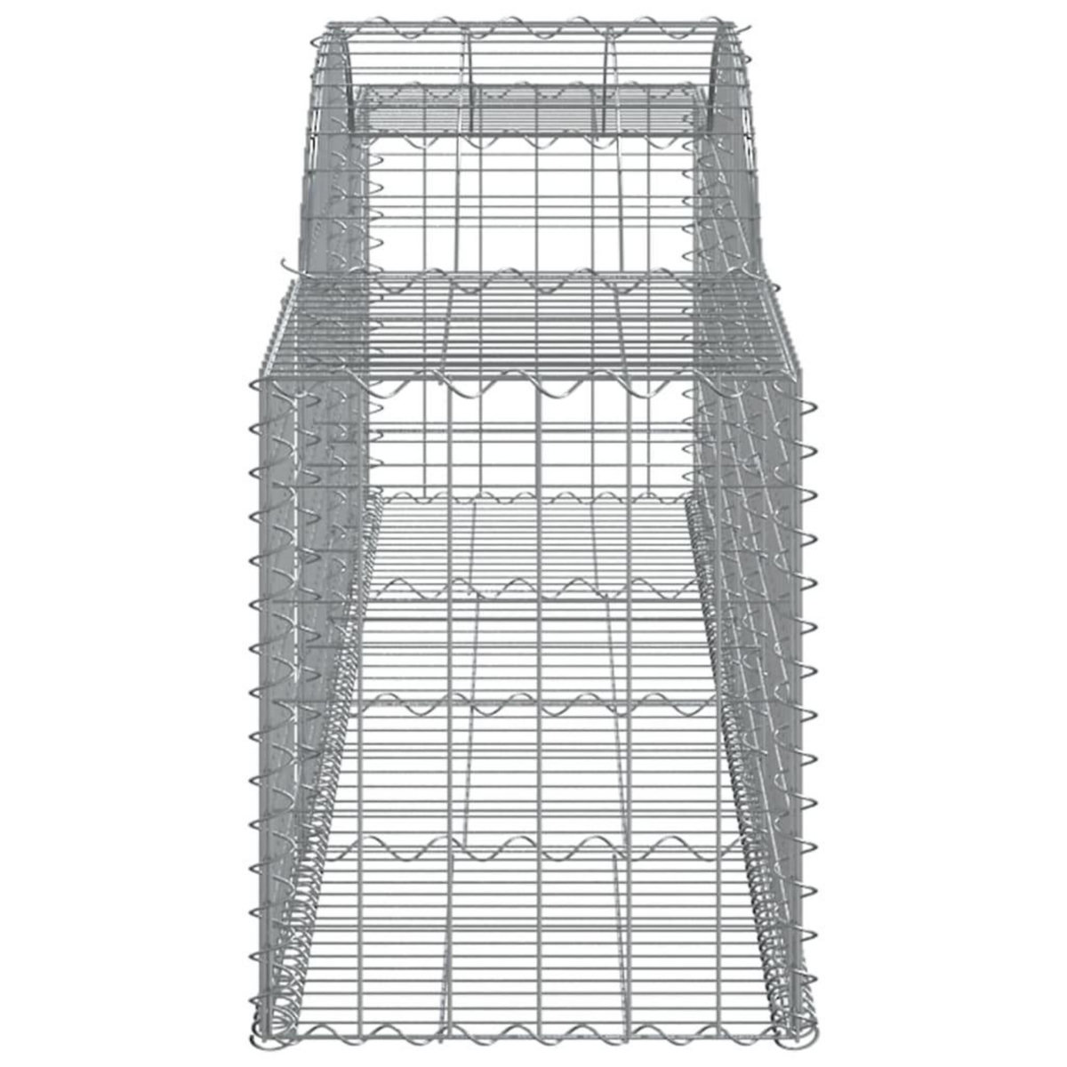 VIDAXL Paniers a gabions arques 6 pcs 300x50x60/80 cm fer galvanise