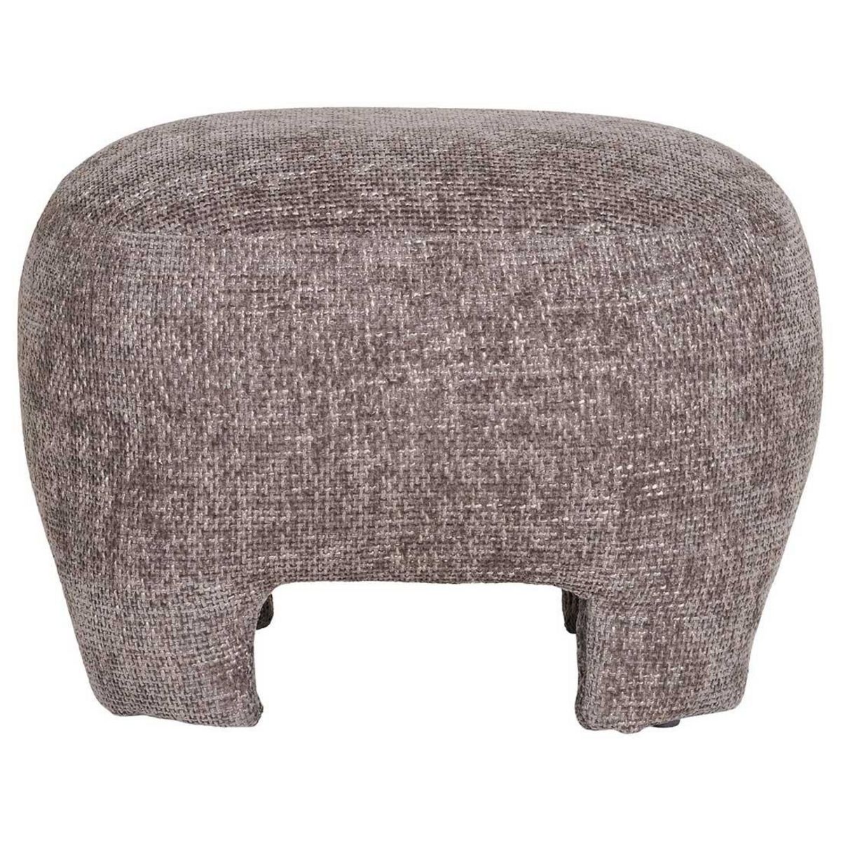 LISA DESIGN Olbia - pouf - en tissu texturé