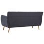Voir la diapositive 5 : VIDAXL Canape a 3 places Revetement en tissu 172x70x82 cm Gris fonce
