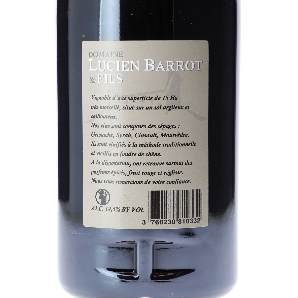 Domaine Lucien Barrot Chateauneuf du Pape Rouge 2012